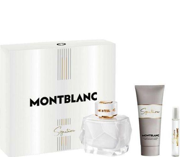 Mont Blanc - Coffret SIGNATURE Eau De Parfum Femme 90ml + Lait Corporel 150ml + Miniature 7.5ml