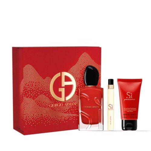 Giorgio Armani - Coffret SI Passione Eau de Parfum 100 ml + Miniature 10ml + Lait pour le Corps 50ml