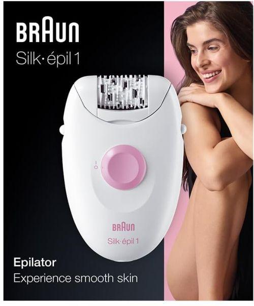 Braun - Épilateur Silk Epil 1 Se1170 - Blanc