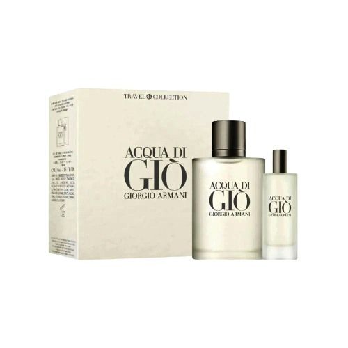 Giorgio Armani - Coffret Acqua Di Gio Travel Set pour Homme Eau de Toilette 100ml+ Miniature15ml