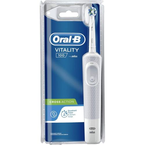 Oral B - Brosse À Dents Électrique Vitality 100 - Cross Action - Blanc