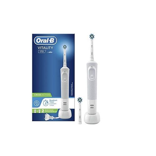 Oral B - Oral-B Vitality 170 White Cross Action Brosse À Dents Électrique + 2 Brossettes