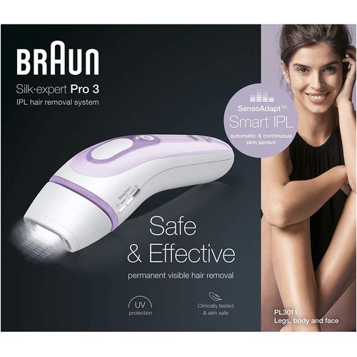 Braun - Silk-Expert Pro 3 Pl3011 Ipl 2 Accessoires: Rasoir Venus Et Pochette Premium