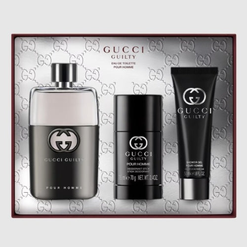 Coffret Gucci Guilty Homme Eau de Toilette 90ML + Déodorant stick 75ML + Gel Douche 50Ml