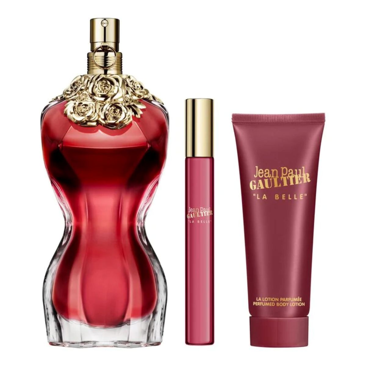 Jean Paul Gaultier La Belle Coffret -Eau de Parfum 100ml + Miniature 10ml + Lotion Parfumée pour le Corps 75ml