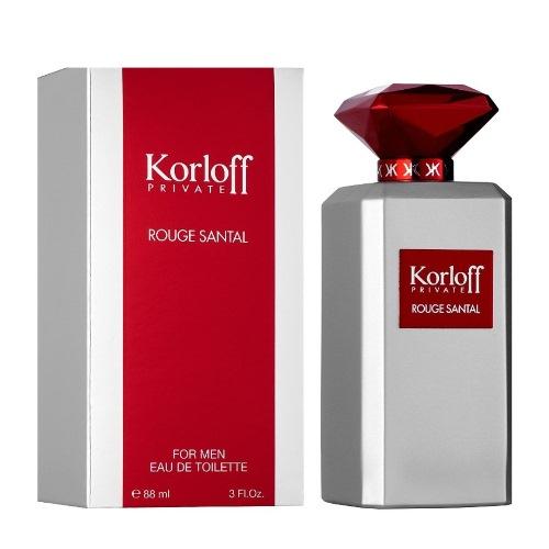 Korloff - PRIVATE ROUGE SANTAL FOR MEN EAU DE TOILETTE 88ML