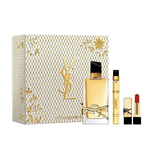 Yves Saint Laurent - Coffret LIBRE - Eau de Parfum 90ml+ Miniature 10ml + Mini Rouge 1.3g