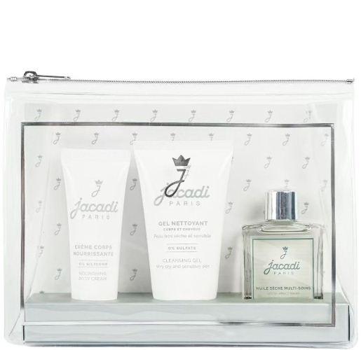 Jacadi - Trousse de Soins Bébé Crème Corps 30ml + Gel Nettoyant 50ml + Huiles multi+soins 30ml