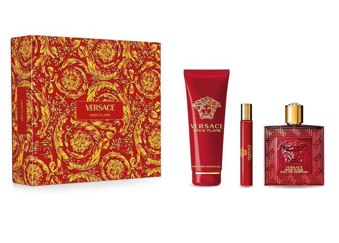 Versace - EROS FLAME- Coffret Eau de Parfum 100 ml + 10 ml et Gel Douche 150 ml