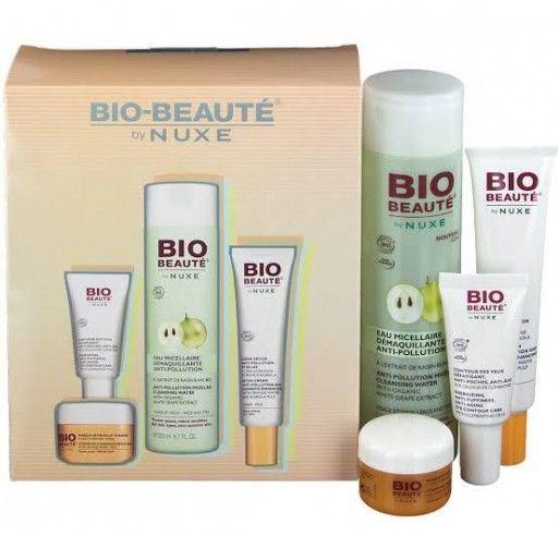 Nuxe - Coffret BIO BEAUTÉ- Eau Micellaire 200ml-Crème Détox 40ml-Contour des Yeux 15ml- Masque Détox 15ml