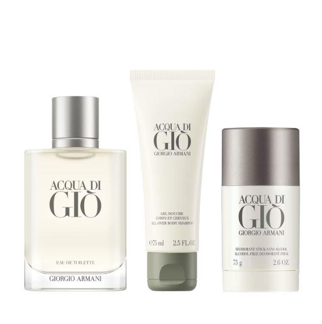 Giorgio Armani - ACQUA DI GIÒ Coffret Eau de Toilette 100ml + Gel Douche 75ml + Déodorant Stick 75g