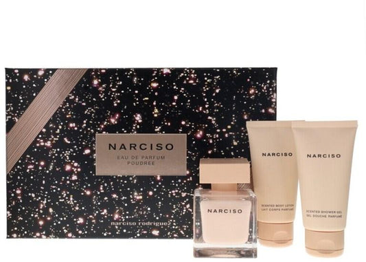 Narciso Rodriguez - NARCISO POUDRÉE Coffret Eau de Parfum 50ml + Lait Corps 50ml + Gel Douche 50ml