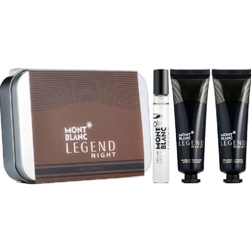 Mont Blanc - Coffret Legend Night - Eau de Parfum 7.5ml + Gel douche 30ml + Baume Aprés Rasage 30ml