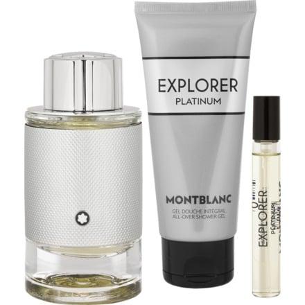 Mont Blanc - Coffret EXPLORER PLATINIUM Eau de Parfum 100ml + Miniature 7,5ml + Gel Douche 100ml