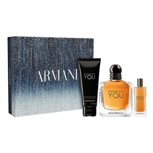 Emporio Armani - Stronger with You - Coffret Eau de toilette 100ml + Miniature 15ml + Gel Douche 75ml