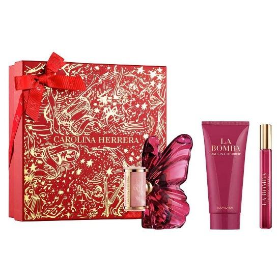 Carolina Herrera La Bomba – Coffret EDP 80ml + Lotion Corps 100ml + Miniature 10ml