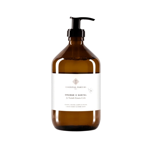 Essential Parfums ORANGE x SANTAL savon liquide corps et mains 500ml