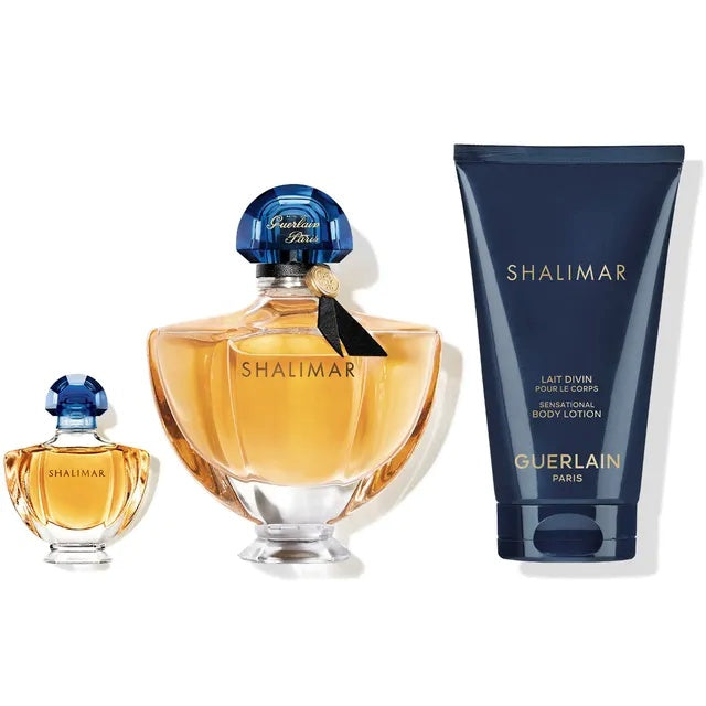Guerlain Shalimar, Coffret Eau de Parfum 50ml + Miniature 5ml + Lait Divin Pour Le Corps 75ml