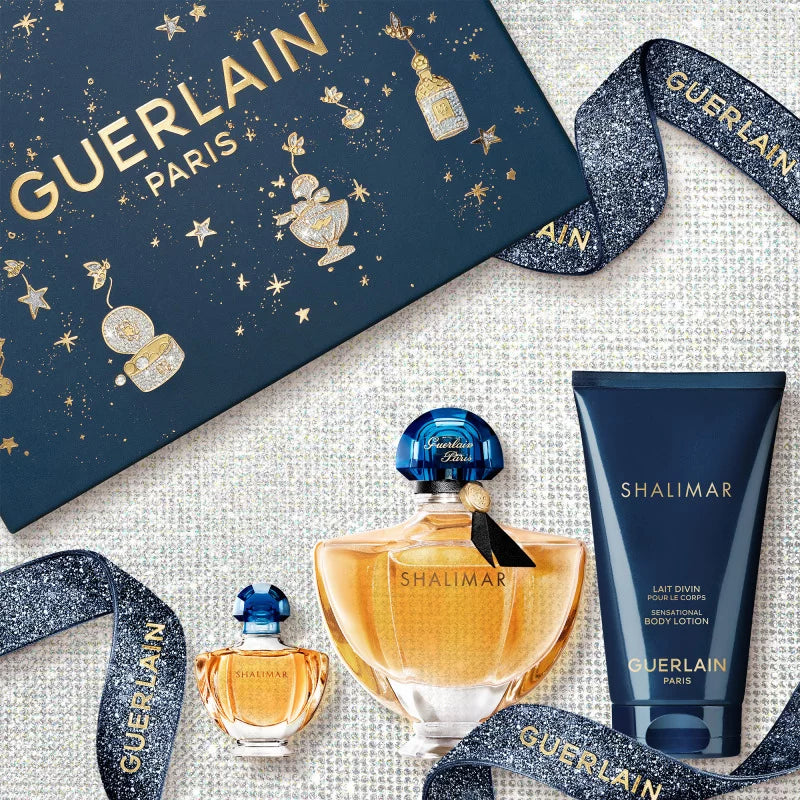 Guerlain Shalimar, Coffret Eau de Parfum 50ml + Miniature 5ml + Lait Divin Pour Le Corps 75ml