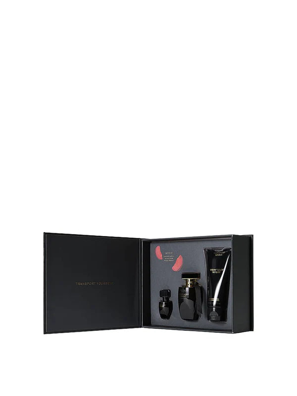 Victoria's Secret VERY SEXY NIGHT Fragrance Trio: Eau de Parfum 50ml + Mini Eau de Parfum 7.5ml + Lotion Parfumée de luxe 100ml